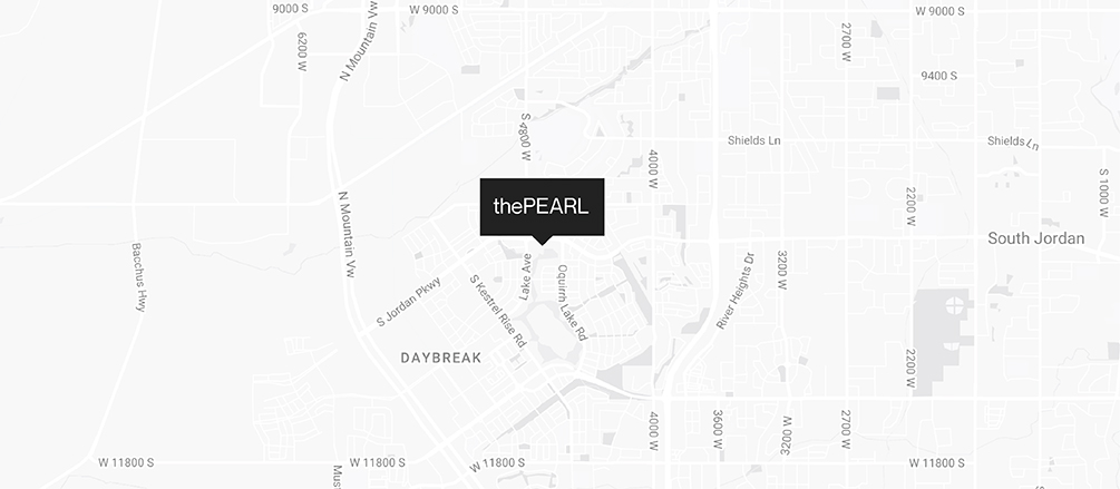 Map showing location of the Pearl apartments in Daybreak.